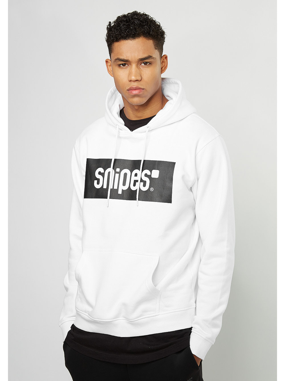 Hooded Sweatshirt Box Logo bright whiteblack Hooded Sweatshirt Box Logo bright whiteblack